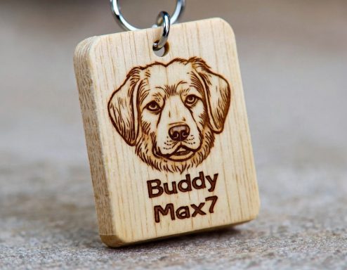 Personalised Rectangular Keyring